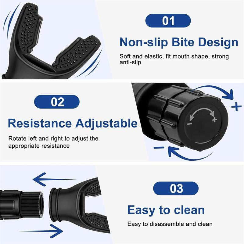 Breathing Trainer Device (2-Pack) – Adjustable Resistance Lung Trainer for Running, Fitness & Workout Breathing Exercises